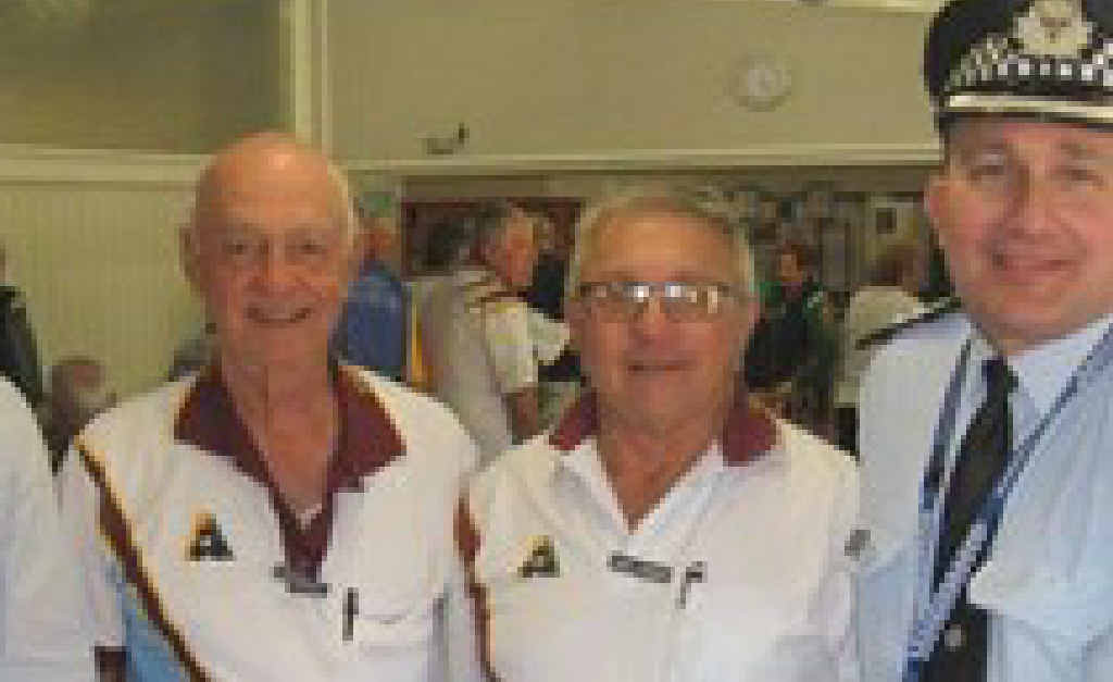 Acting Chief Superintendent Brian Connors was representing Commissioner Ian Stewart. With him are Peter Delaney and Errol Lymbery. Acting Chief Superintendent Brian Connors was representing Commissioner Ian Stewart. With him are Peter Delaney and Errol Lymbery.